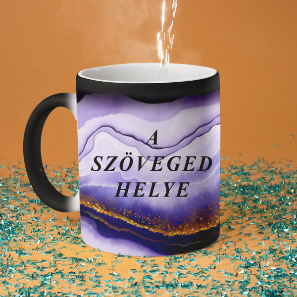 Bögre „Márvány mélység” saját szöveggel Bögre „Márvány mélység” saját szöveggel