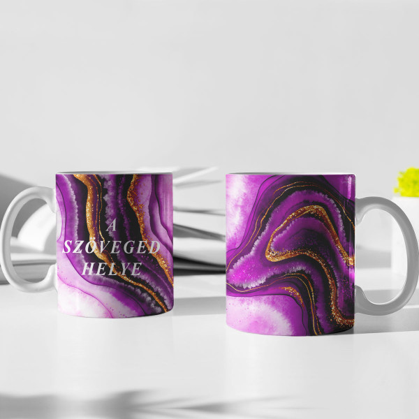 Bögre "Márvány rejtély" saját szöveggel