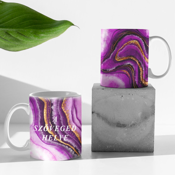 Bögre "Márvány rejtély" saját szöveggel