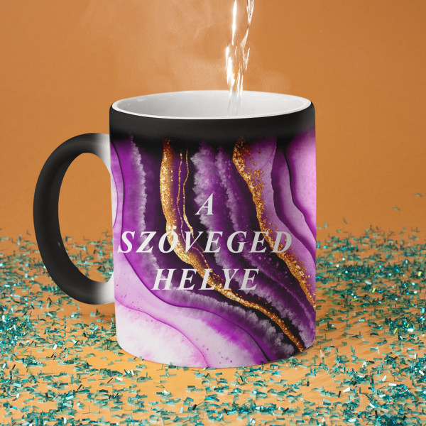 Bögre "Márvány rejtély" saját szöveggel