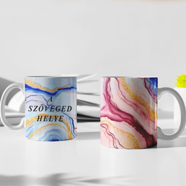 Bögre "Márvány varázs" saját szöveggel Bögre "Márvány varázs" saját szöveggel