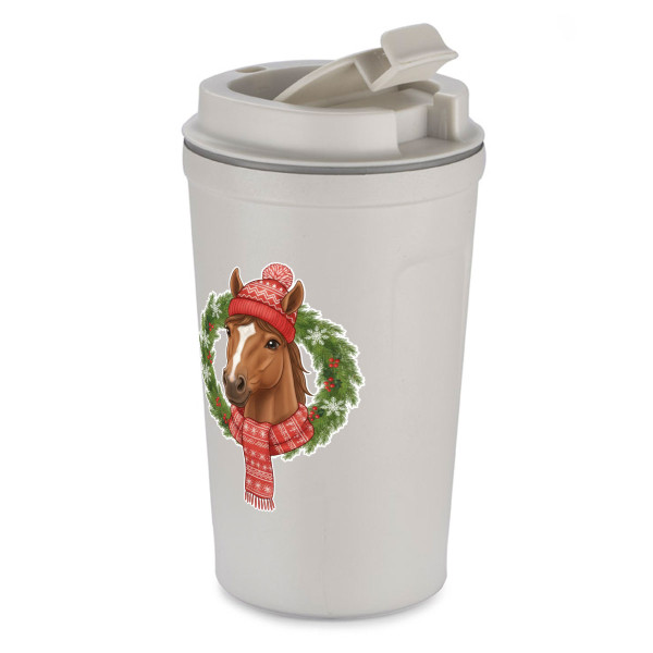 Fém termo bögre "A ló éve – 2026" (400ml)