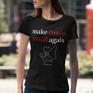 Női póló "Make Russia small again"