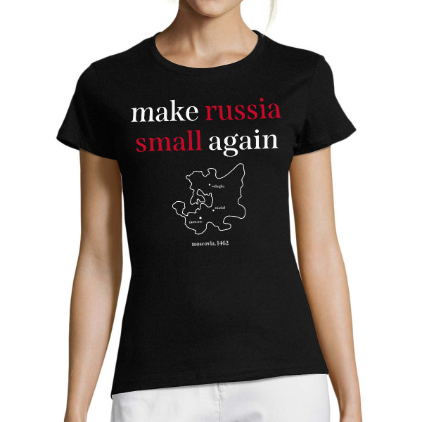 Női póló "Make Russia small again"