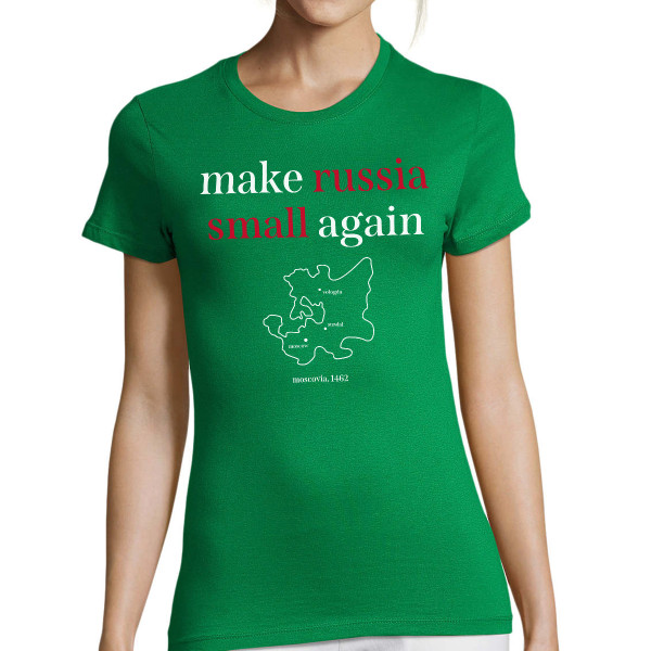 Női póló "Make Russia small again"