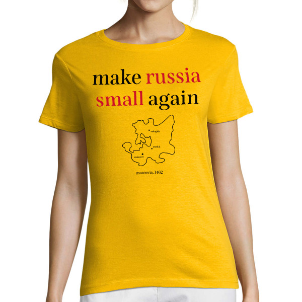 Női póló "Make Russia small again"