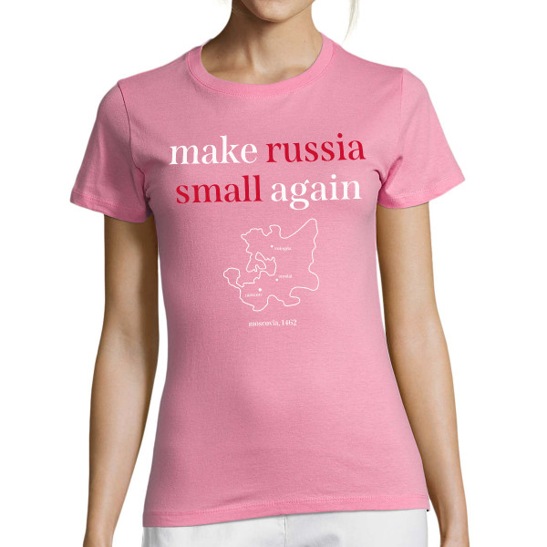 Női póló "Make Russia small again"