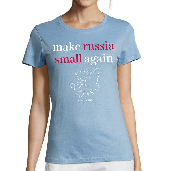 Női póló "Make Russia small again"