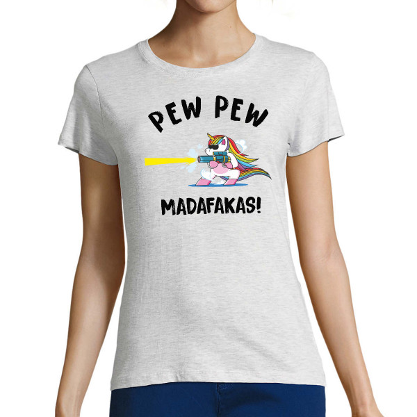 Női Póló "Pew pew unikornis"
