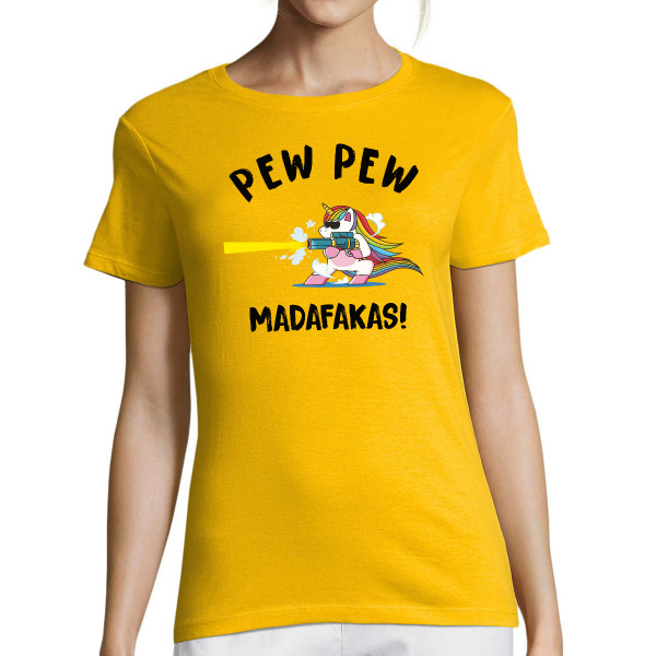 Női Póló "Pew pew unikornis"