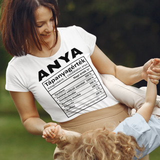 Női póló "Anya összetevői"