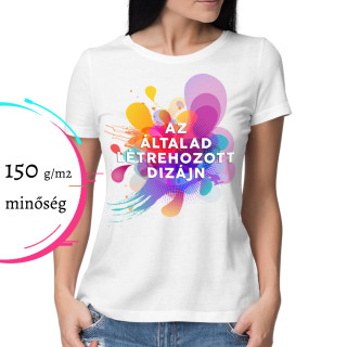 Női póló egyedi dizájnnal