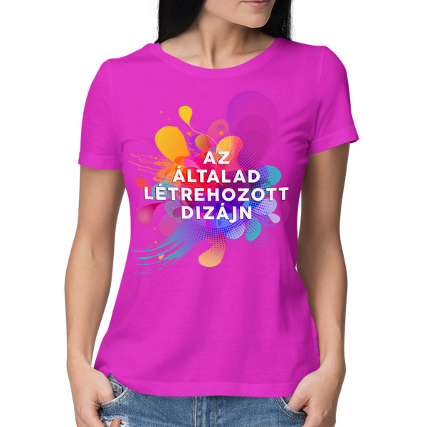Női póló egyedi dizájnnal