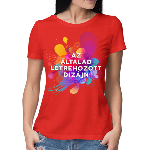 Női póló egyedi dizájnnal