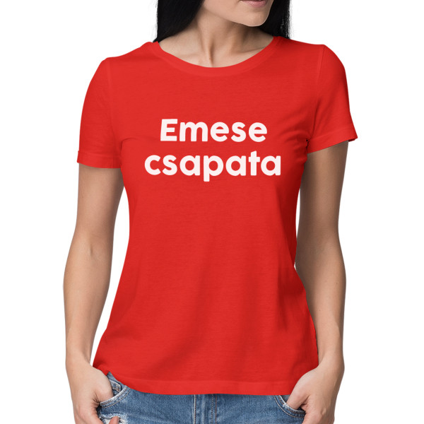 Női póló "Menyasszony csapata" a választott névvel