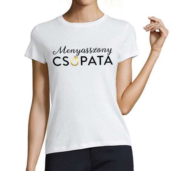 Női póló "Menyasszony csapata"