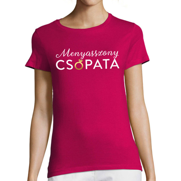 Női póló "Menyasszony csapata"