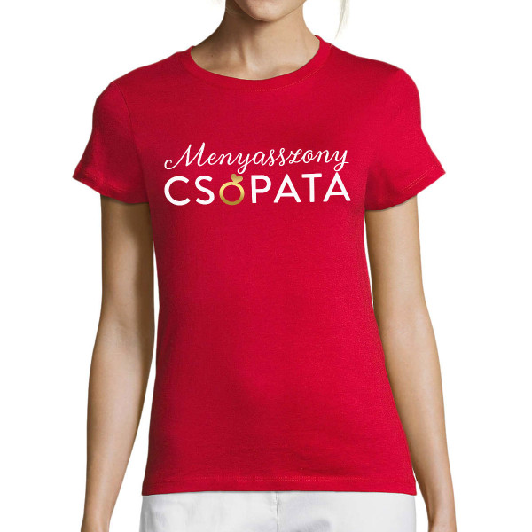 Női póló "Menyasszony csapata"