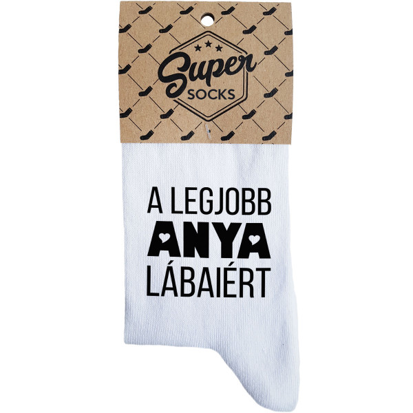 Női zokni „A legjobb anya lábaiért“ Női zokni „A legjobb anya lábaiért“