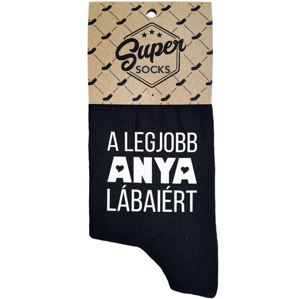 Női zokni „A legjobb anya lábaiért“ Női zokni „A legjobb anya lábaiért“