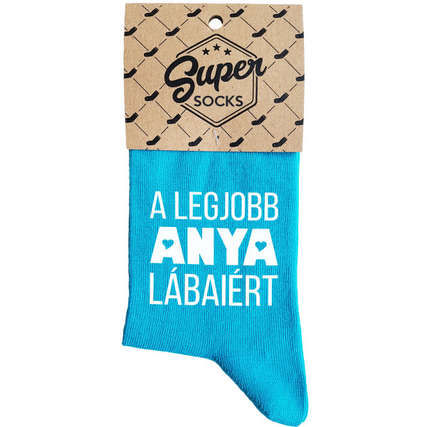 Női zokni „A legjobb anya lábaiért“ Női zokni „A legjobb anya lábaiért“