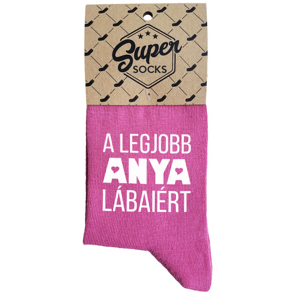 Női zokni „A legjobb anya lábaiért“ Női zokni „A legjobb anya lábaiért“