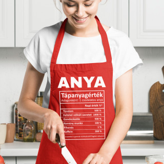 Pamut kötény "Anya összetevői"
