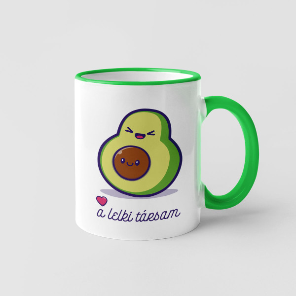 Párnak szánt csészéskészlet "Avokádó"