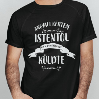 Póló "A feleségem – egy angyal" Póló "A feleségem – egy angyal"