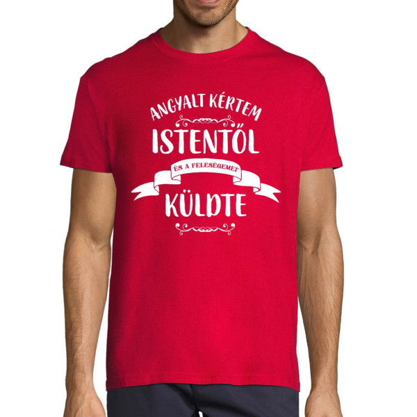 Póló "A feleségem – egy angyal"