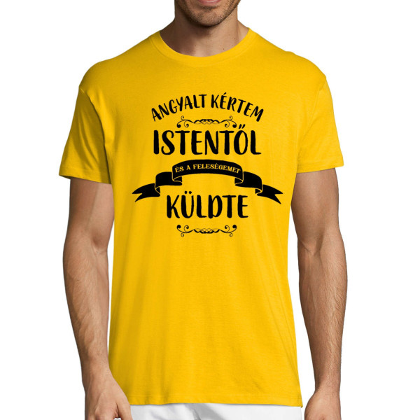 Póló "A feleségem – egy angyal"