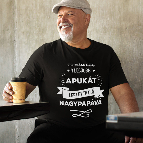 Póló "Csak a legjobb apa válik nagypapává "