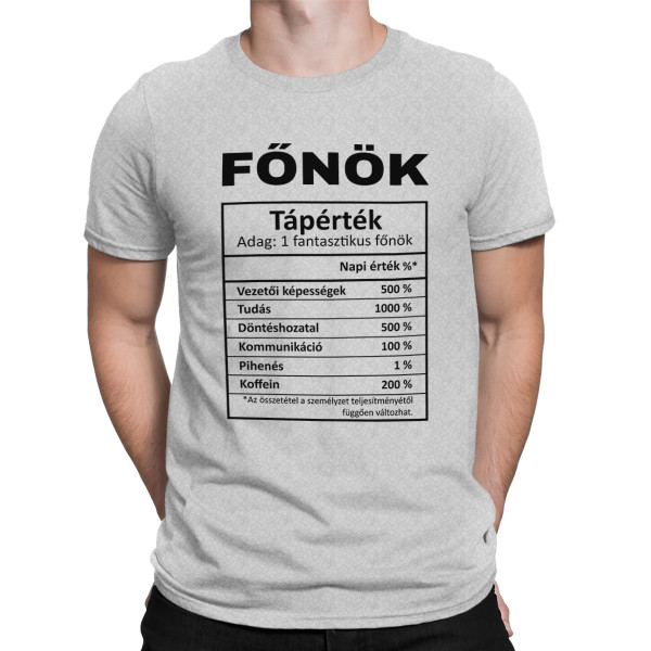 Póló "Főnök összetétel" Póló "Főnök összetétel"