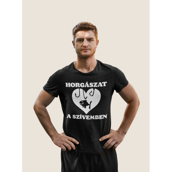 Póló "Horgászat a szívemben"
