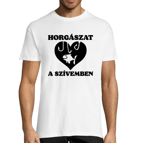 Póló "Horgászat a szívemben"