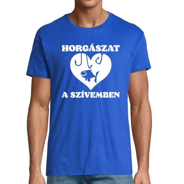 Póló "Horgászat a szívemben"
