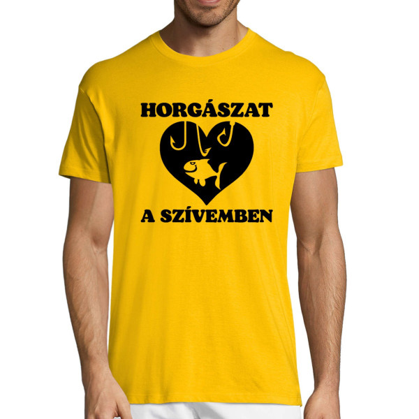 Póló "Horgászat a szívemben"