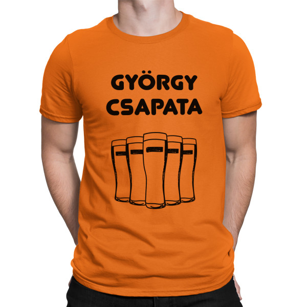 Póló "Vőlegény csapata" a választott névvel