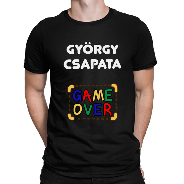 Póló "Vőlegény csapata" a választott névvel