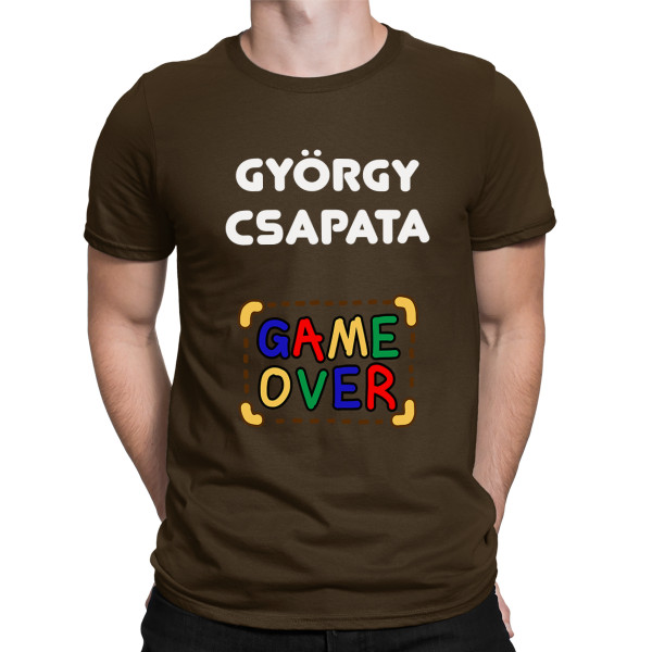 Póló "Vőlegény csapata" a választott névvel