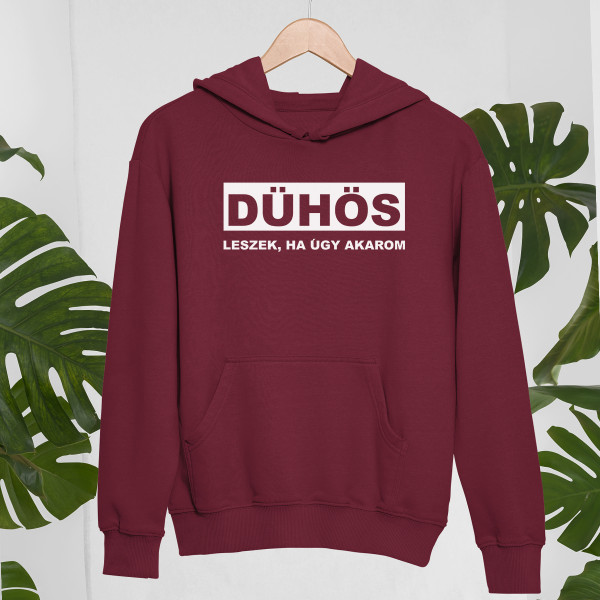 Pulóver "Dühös leszek, ha úgy akarom"