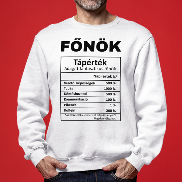 Pulóver "Főnöki összeállítás" (kapucni nélkül) Pulóver "Főnöki összeállítás" (kapucni nélkül)