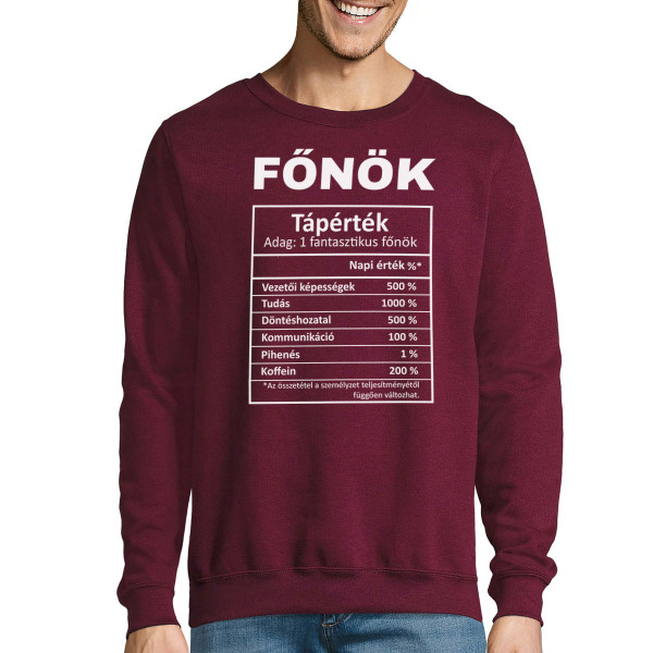 Pulóver "Főnöki összeállítás" (kapucni nélkül) Pulóver "Főnöki összeállítás" (kapucni nélkül)