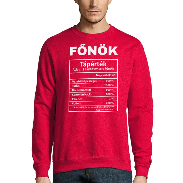 Pulóver "Főnöki összeállítás" (kapucni nélkül) Pulóver "Főnöki összeállítás" (kapucni nélkül)