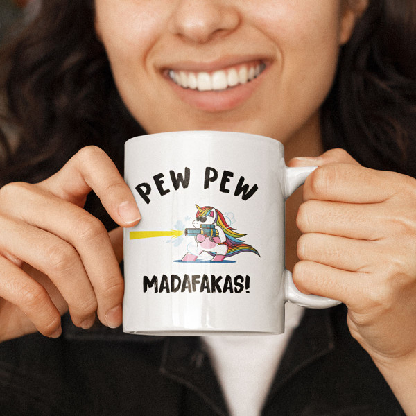Bögre "Pew Pew Egyszarvú" Bögre "Pew Pew Egyszarvú"
