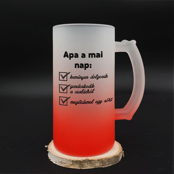 Söröskorsó "Apa a mai nap:" Söröskorsó "Apa a mai nap:"