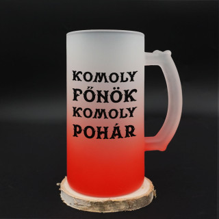 Söröskorsó "Komoly főnöknek komoly pohár"