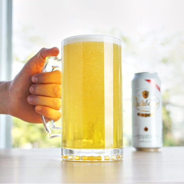 Üveg söröskorsó füllel (500 ml)
