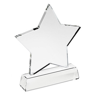 "Star" kristály trófea, nyomtatás nélkül "Star" kristály trófea, nyomtatás nélkül