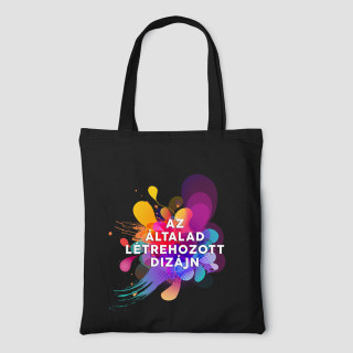 Színes textil táska egyedi dizájnnal